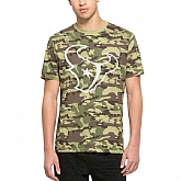 Men's Houston Texans Fresh Team Logo Camo Short Sleeve T-Shirt FengYun,baseball caps,new era cap wholesale,wholesale hats